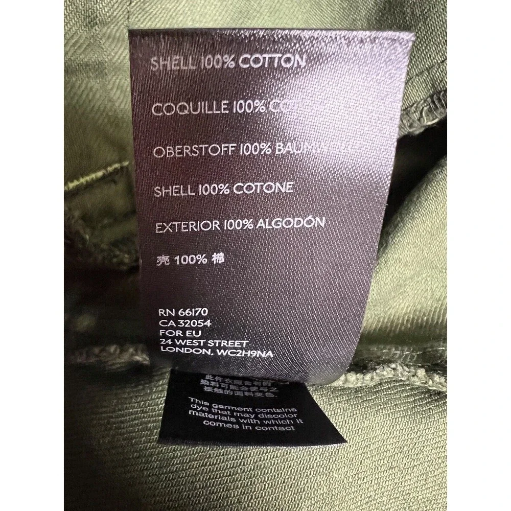 Free People Zippered Camouflage Denim‎ Military Jacket Women’s Size Small